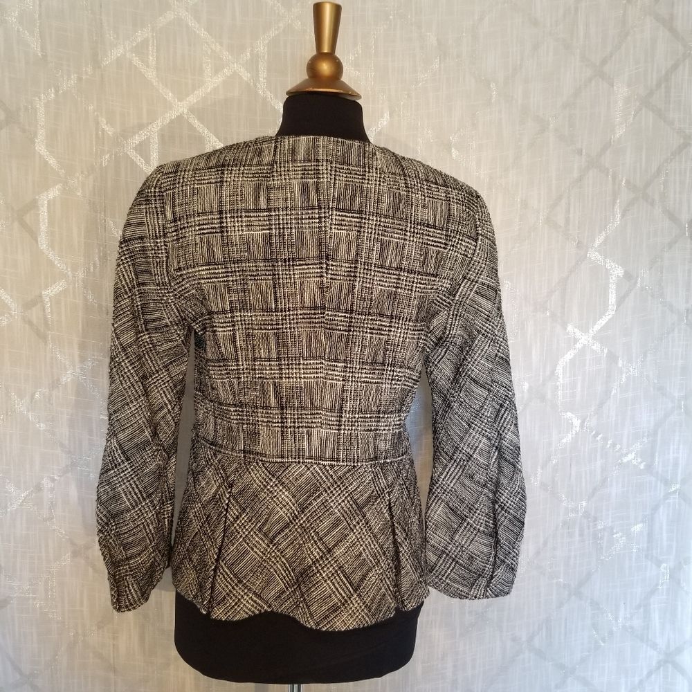 Banana Republic Jacket Blazer Office Career Womens Size 12 Geometric New - Picture 2 of 8